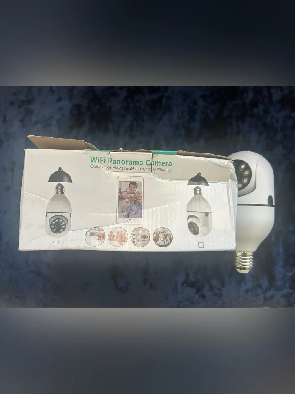 Two HD Smart WiFi Camera - White & Cream